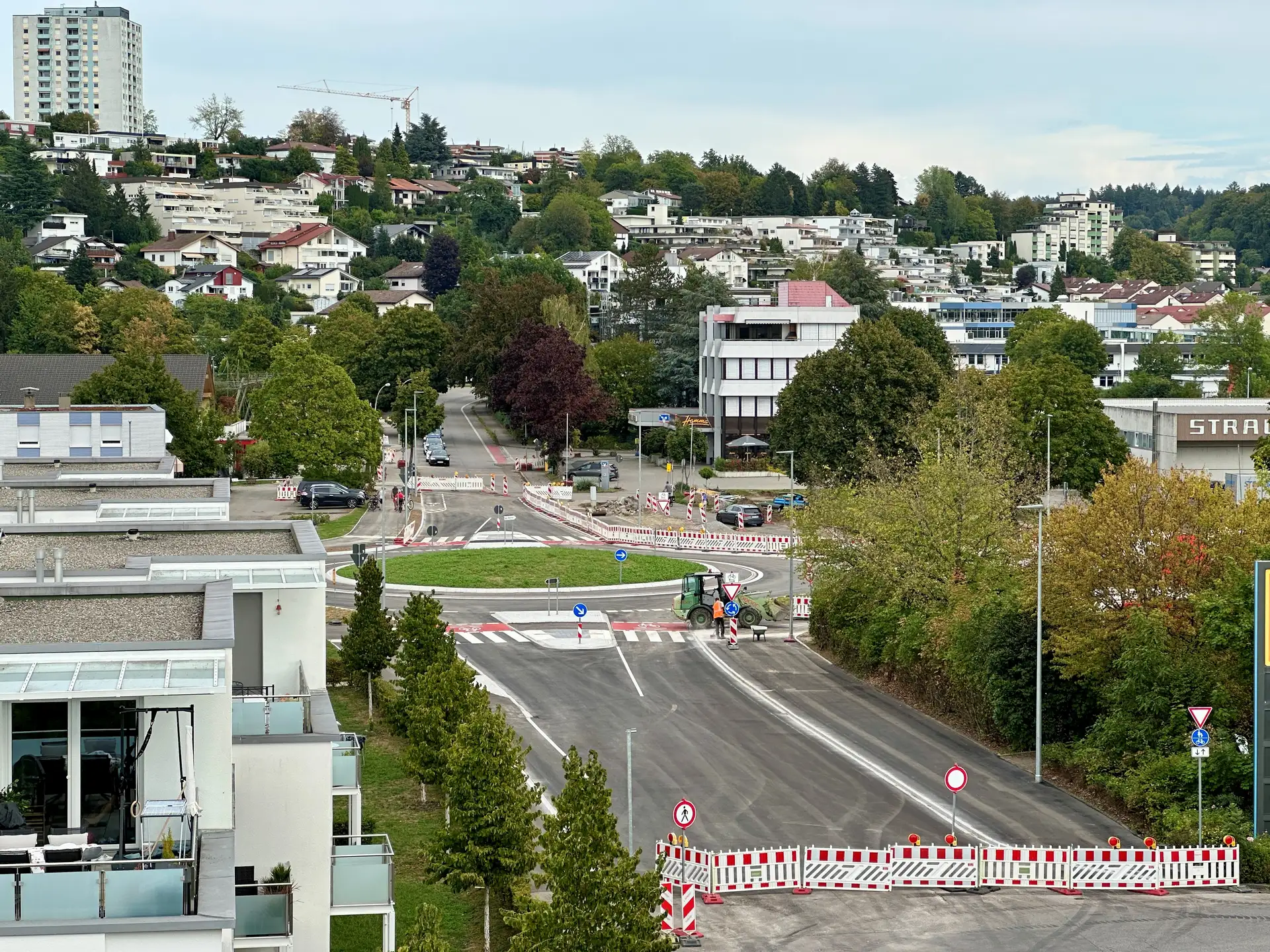 Kreisverkehr Schäferhof-Oberhof in Tettnang wird für den Verkehr freigegeben