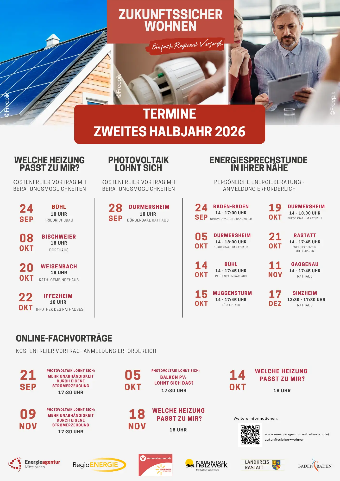 Energieagentur Mittelbaden: Beratungskampagne zu Energieeffizienz, Photovoltaik und Heizungsmodernisierung ab 2026