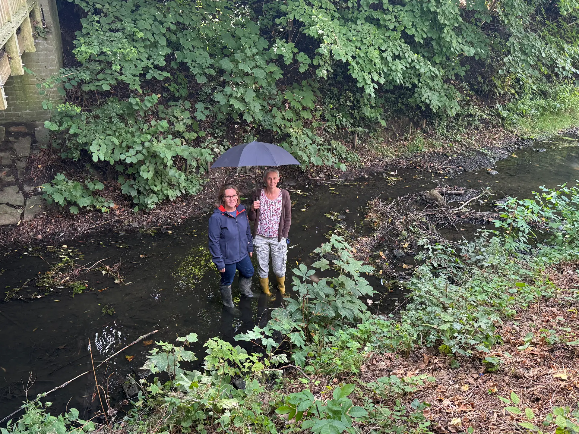 Klimaanpassungs-Spaziergang mit Klimaschutzmanagerinnen in Senden