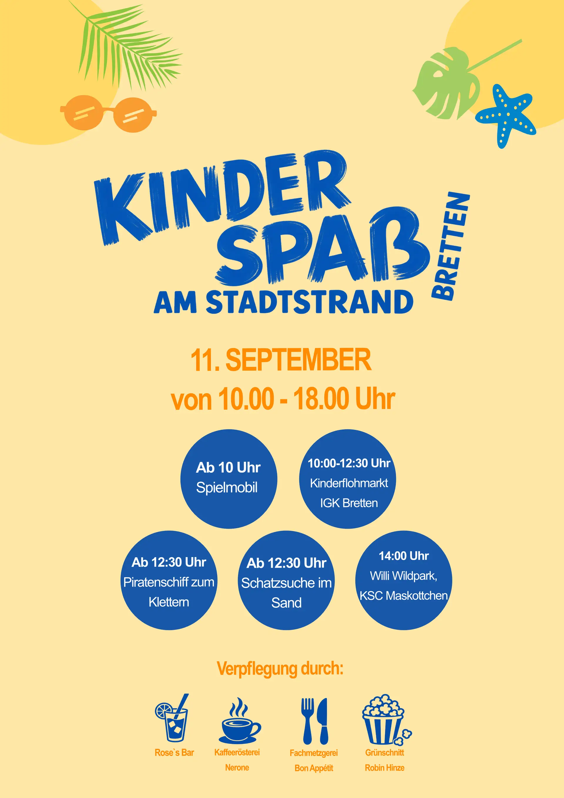 Kinderspaß am Stadtstrand Bretten: Programm für Kinder und Familien