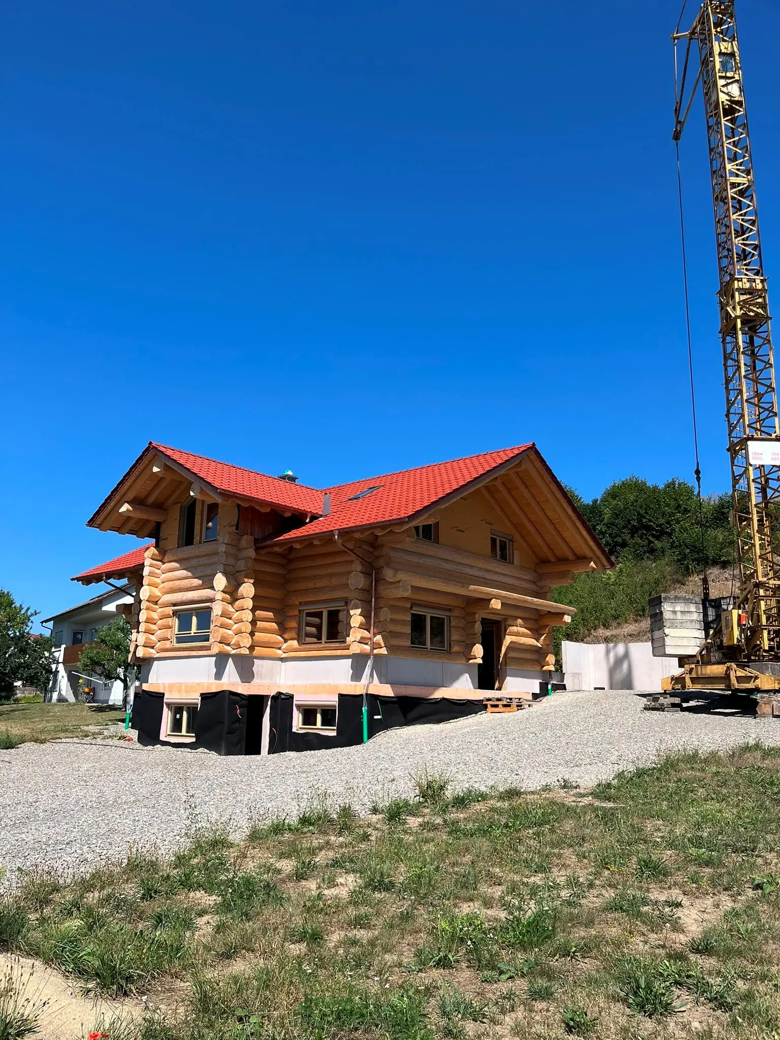 Das Blockhaus von Stefan Strigel in Meßkirch-Ringgenbach kann am 6.